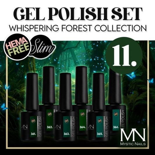 Gel Polish Set 11 - Whispering Forest (HEMA-free) - 6 x 6ml