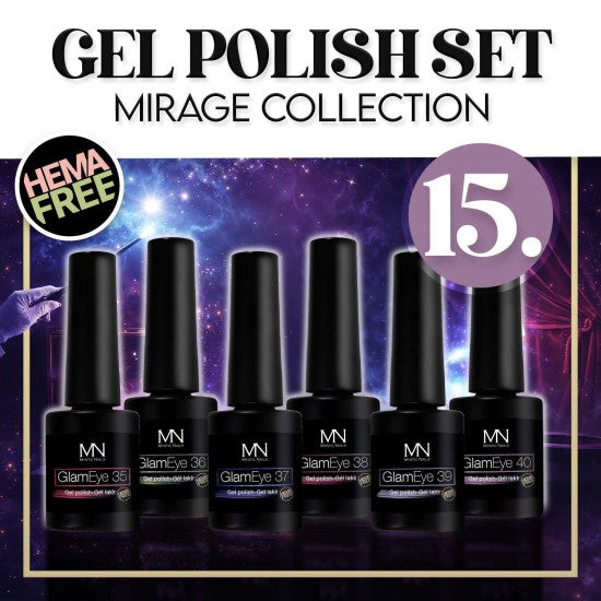 Gel Polish Set 15 - Mirage (HEMA-free) - 6 pcs x 6ml