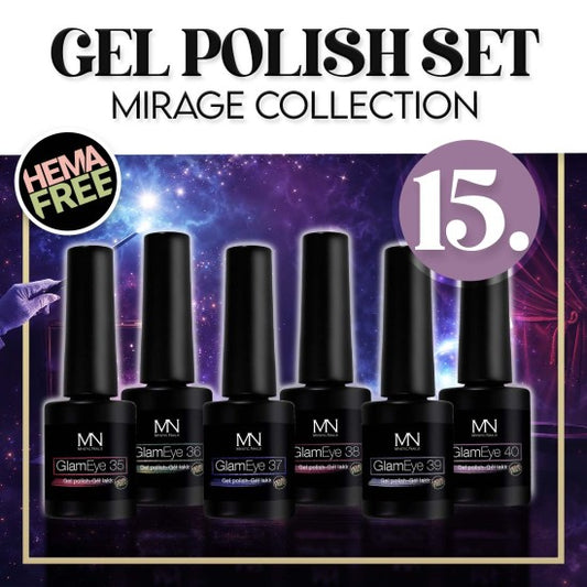 Gel Polish Set 15 - Mirage (HEMA-free) - 6 pcs x 6ml