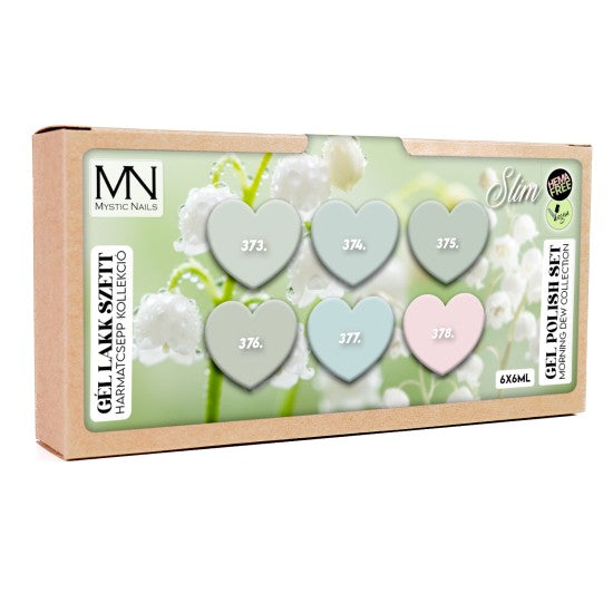Gel Polish Set 16 - Morning Dew collection (HEMA-free) - 6 pcs x 6ml