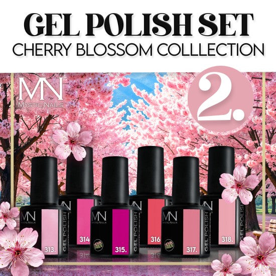 Gel Polish Set 02 - Cherry Blossom collection (HEMA&TPO-free) - 6x6ml