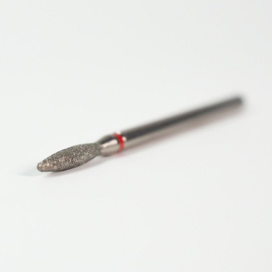 Nail drill bit - Diamond - Rounded Flame (Fine)