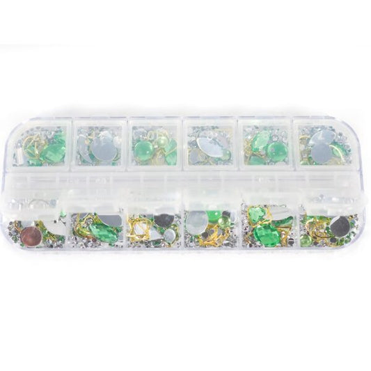 Rhinestone set - 28 - Green