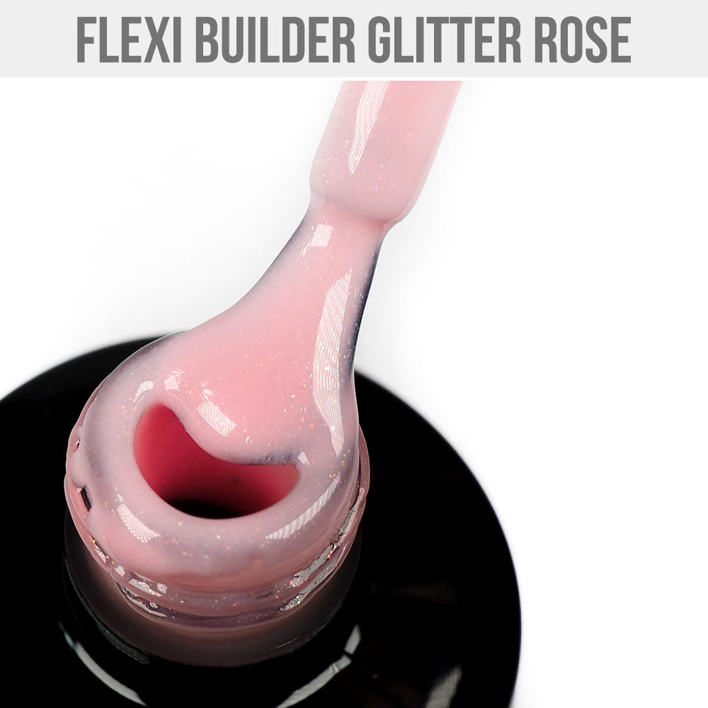 Flexi Builder Glitter Rose 12ml