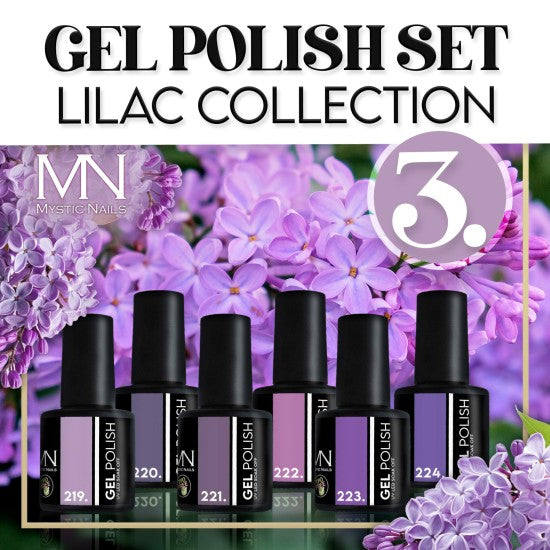 Gel Polish Set 03 - Lilac collection (TPO-free) - 6x6ml