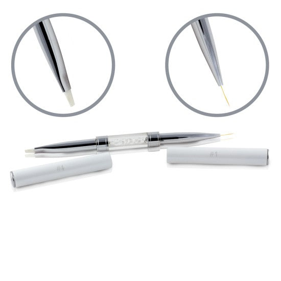 Nailart & Gel Pensel - Glamour White - Double #1&#4 - Single #4