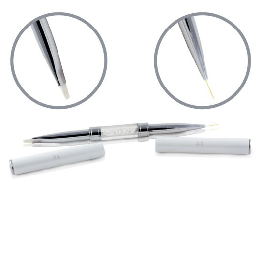 Nailart & Gel Pensel - Glamour White - Double #1&#4 - Single #4