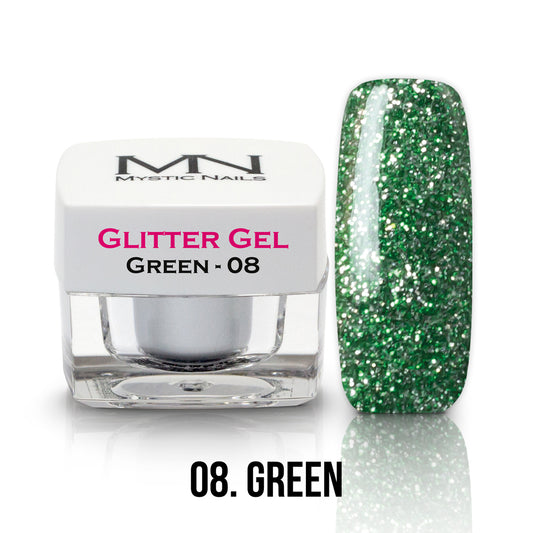 Glitter Gel - no.08. - Green - (TPO-Fri) - 4g