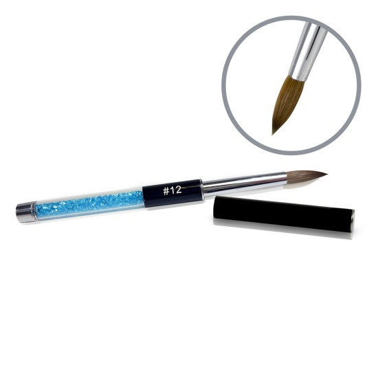 Akryl Pensel - Kolinsky - Peaked  - Round, Flat #12