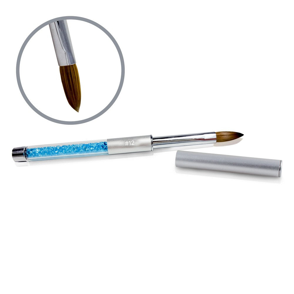 Akryl Pensel - Kolinsky - Peaked  - Round, Flat #12