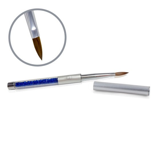 Akryl Pensel - Kolinsky - Peaked, Round - Flat #8