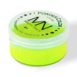 Farvet Glitter Neon Akrylpulver – 61 – 14 ml