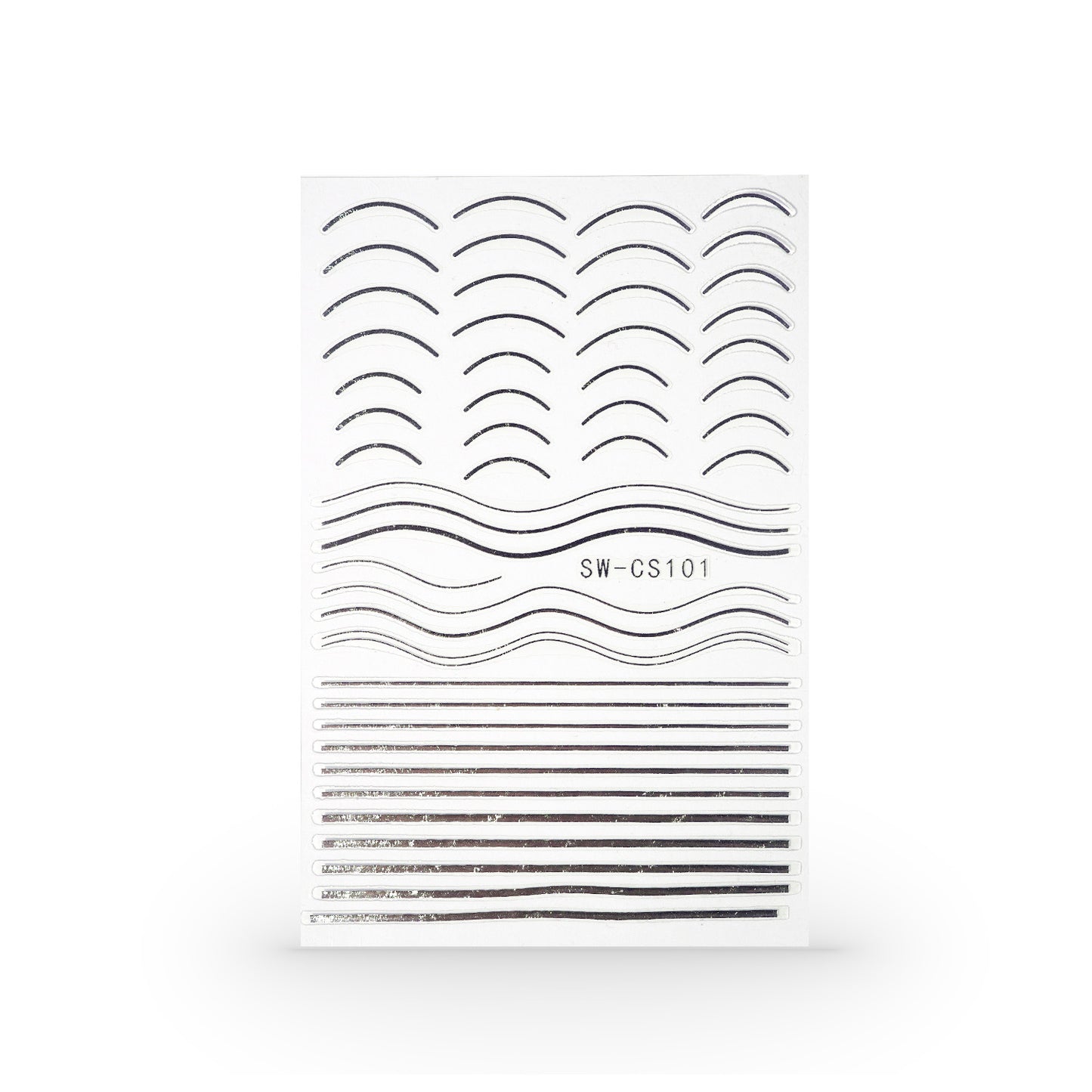 Nail stripe (Mixed) - Silver