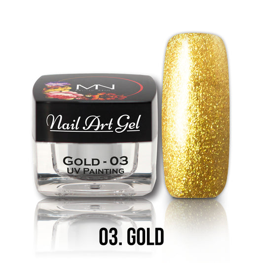 Painting Nail Art Gel - 03 - Gold - (HEMA+TPO-Fri) 4g