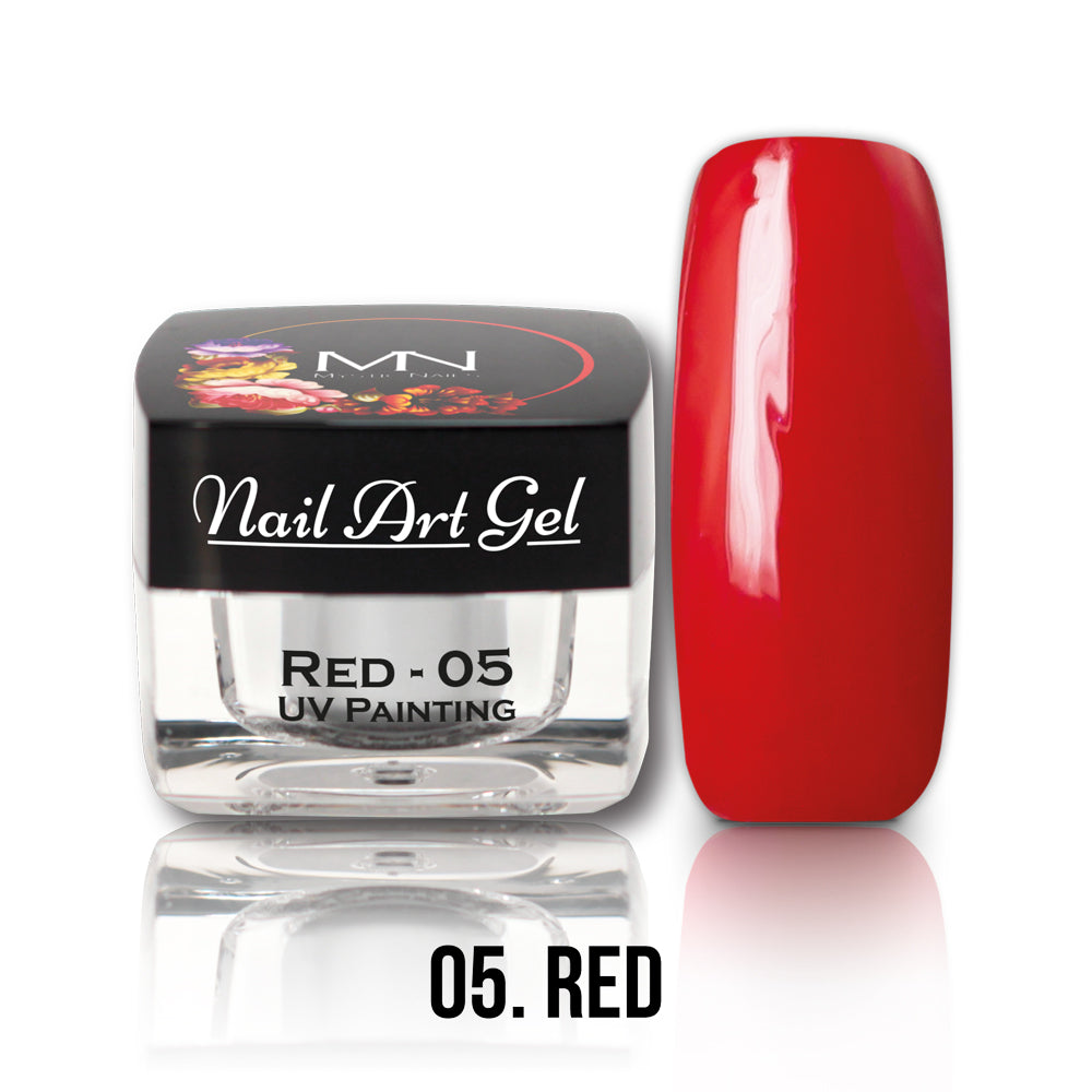 Painting Nail Art Gel - 05 - Red - (HEMA+TPO-Fri) 4g