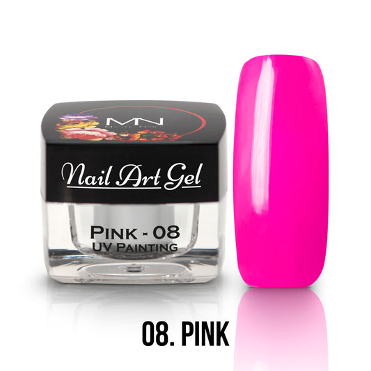 Painting Nail Art Gel - 08 - Pink - (HEMA+TPO-Fri) 4g
