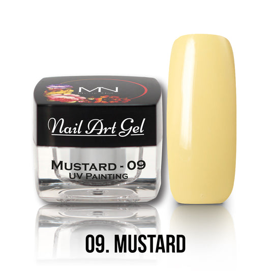 Painting Nail Art Gel - 09 - Mustard - (HEMA+TPO-Fri) 4g