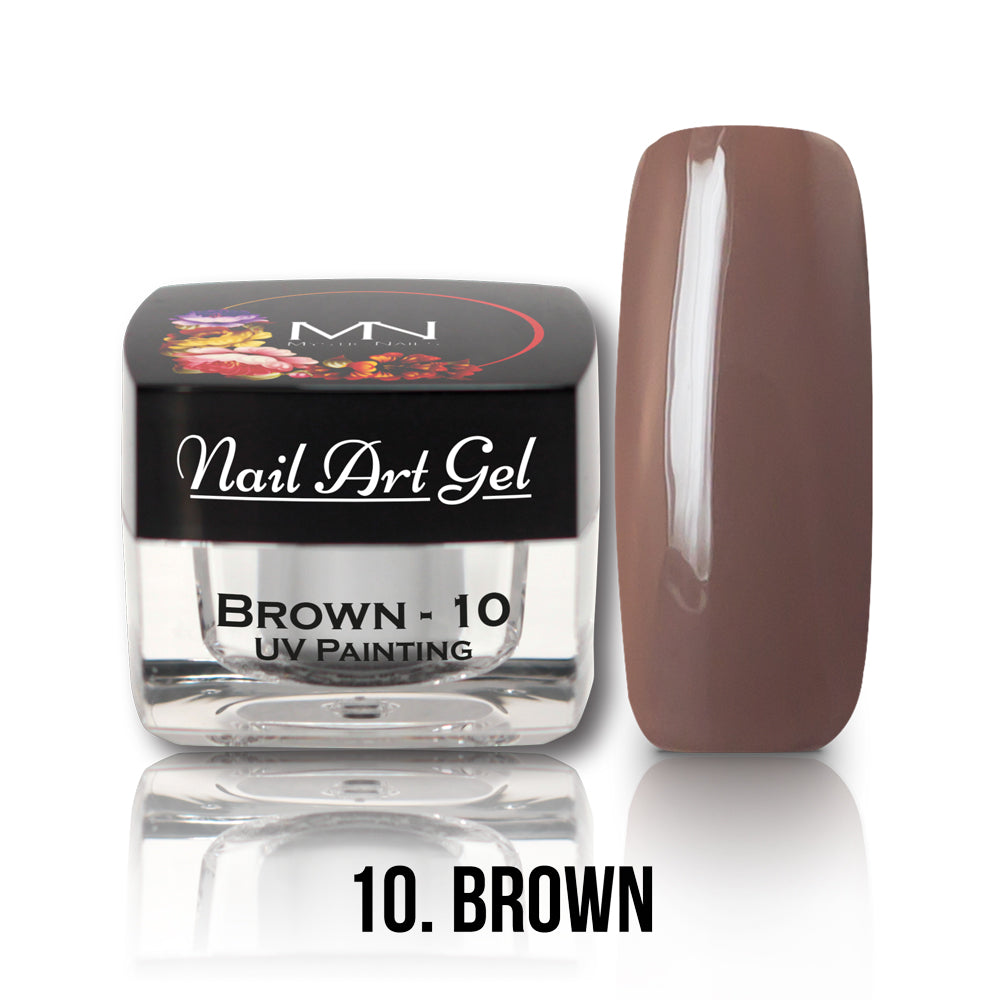 Painting Nail Art Gel - 10 - Brown - (HEMA+TPO-Fri) 4g