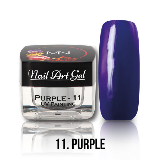 Painting Nail Art Gel - 11 - Purple - (HEMA+TPO-Fri) 4g