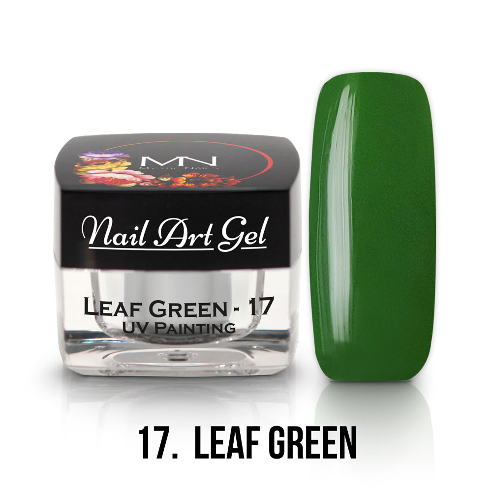 Painting Nail Art Gel - 17 - Leaf Green - (HEMA+TPO-Fri) 4g