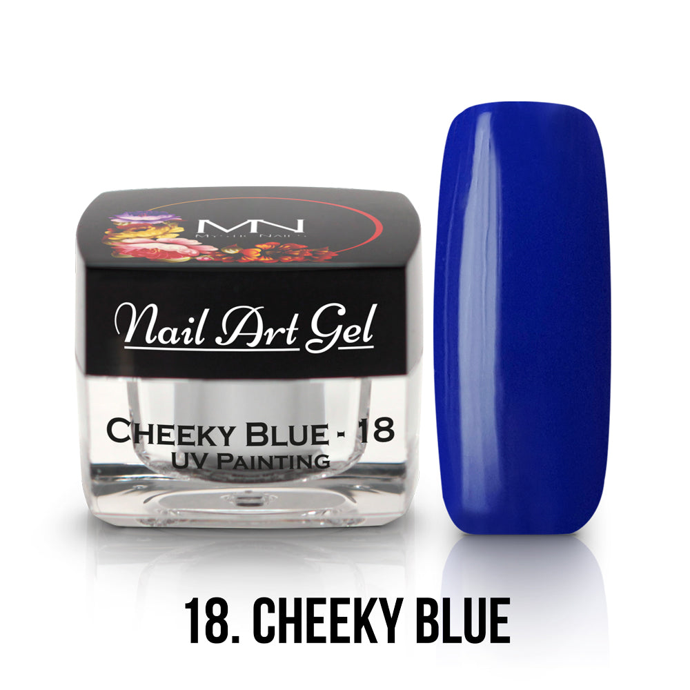 Painting Nail Art Gel - 18 - Cheeky Blue - (HEMA+TPO-Fri) 4g