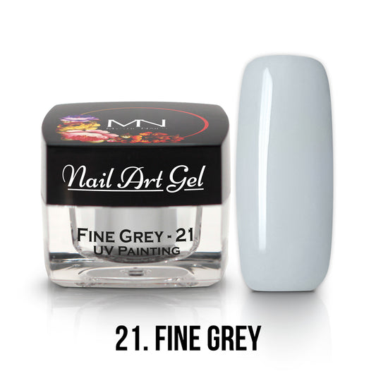 Painting Nail Art Gel - 21 - Fine Grey - (HEMA+TPO-Fri) 4g