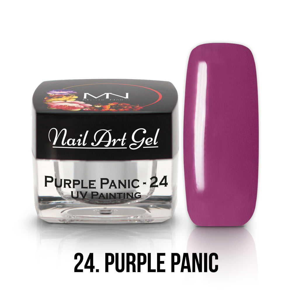 Painting Nail Art Gel - 24 - Purple Panic - (HEMA+TPO-Fri) 4g