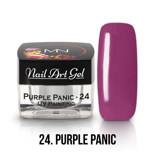 Painting Nail Art Gel - 24 - Purple Panic - (HEMA+TPO-Fri) 4g