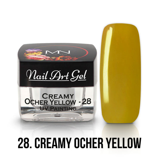 Painting Nail Art Gel - 28 - Ocher Yellow - (HEMA-Fri) 4g