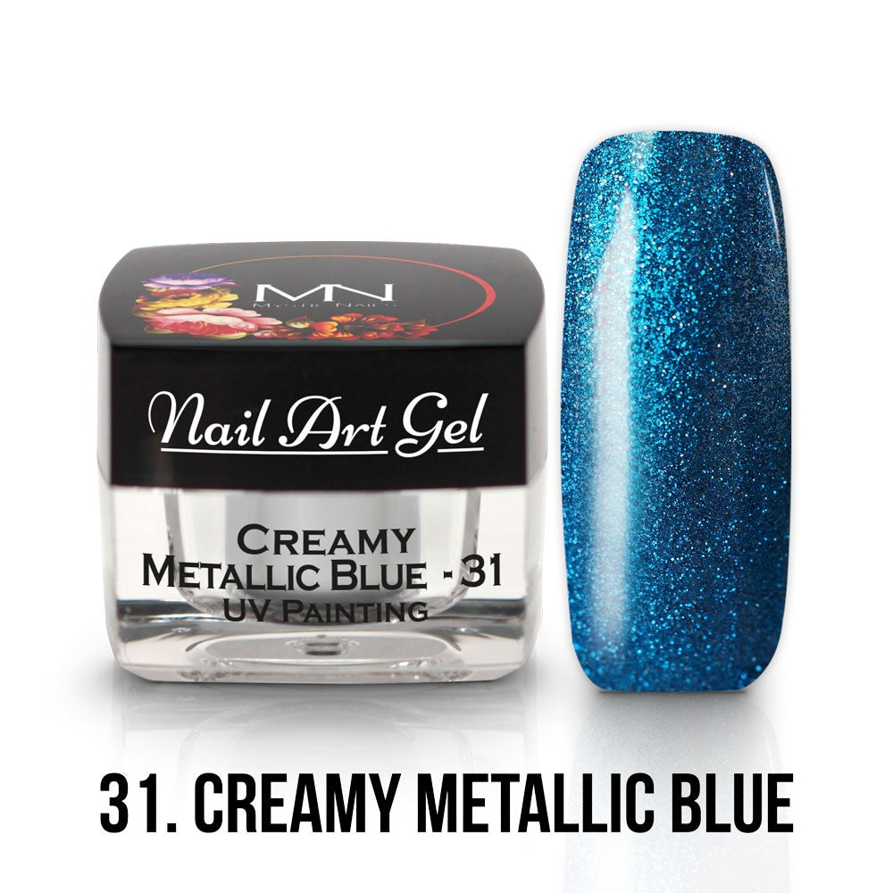 Painting Nail Art Gel - 31 - Metallic Blue - (HEMA-free) 4g