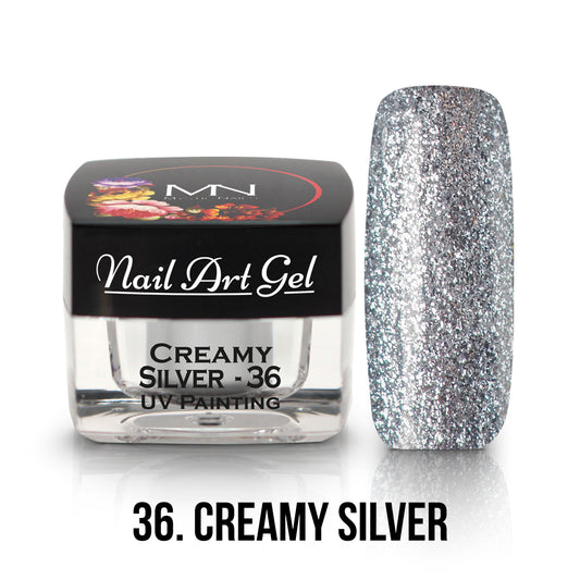 Painting Nail Art Gel - 36 - Creamy Silver (TPO-Fri) - 4g