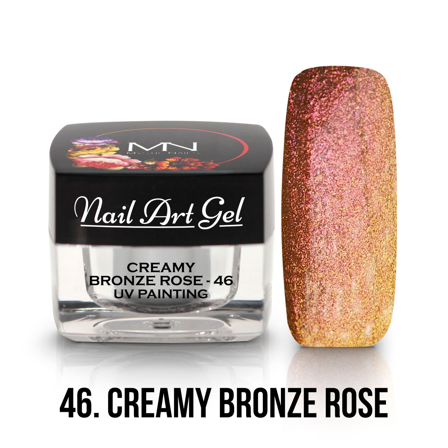 Painting Nail Art Gel - 46 - Creamy Bronze Rose - (TPO-Fri) - 4g