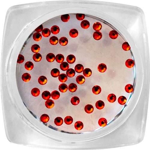 Crystal stones - Orange, SS4 - 50 pcs / jar