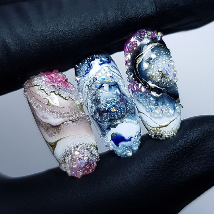 9 Lilac Magic Crystals