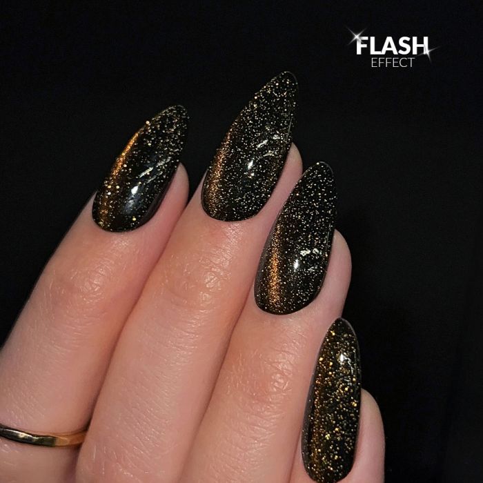 Top Coat No Wipe Flash Cat Eye Amber 10g