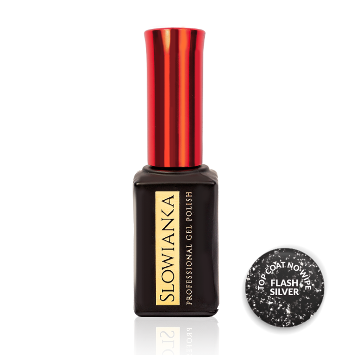 Top Coat No Wipe Flash Silver 10g